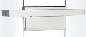 CRL Polished Stainless Single Floating Header for Overhead Concealed Door Closers for 36" Wide Opening