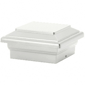 CRL Sky White Titan Series 4" x 4" Decorative Post Cap