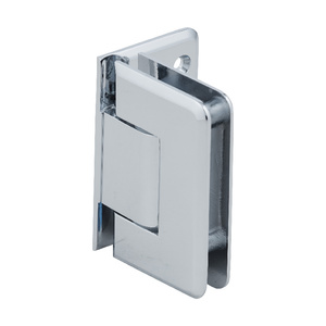 CRL Polished Chrome Pinnacle Adjustable Wall Mount Offset Back Plate Hinge