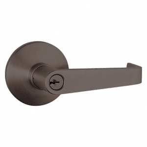 CRL Dark Bronze Panic Exit Device Trim Accessory - Keyed Randomly Lever Handle Entry