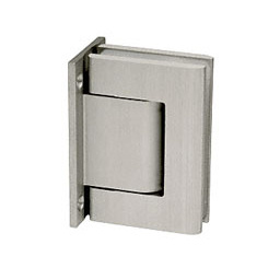 CRL Satin Anodized Biloba Full Back Plate Wall-to-Glass Hinge - HO