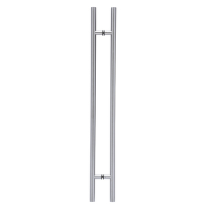 Brushed Stainless Steel (H) Style Back To Back Handle 60" CTC/72" Overall