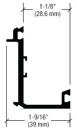 CRL-U.S. Aluminum Clear Anodized Perimeter Pressure Bar - 24'-2"