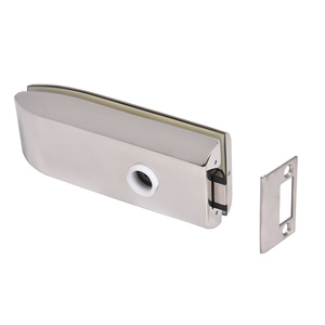 CRL Polished Stainless Glass Mounted Passage Latch