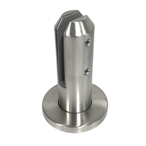 CRL Brushed Stainless Steel 2205 Round Surface Mount Friction Fit Spigot