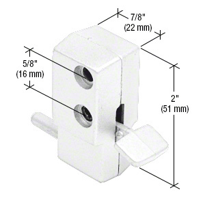 CRL White "Step-On" Patio Door Lock