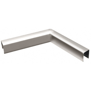 CRL Polished Stainless U-Channel Custom Horizontal Corner for 1/2" Glass Cap Railing