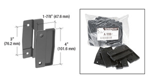 CRL A255 Black Sliding Screen Door Latch And Pull - Mortise Style Door Hardware