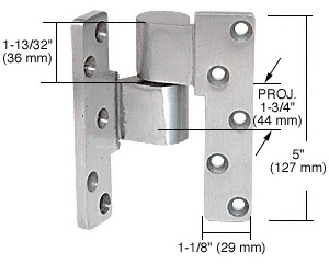 CRL Aluminum 3/4" Offset Intermediate Left Hand Pivot