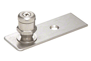 CRL Brushed Stainless Floor Mounted Adjustable Free-Swing Pivot