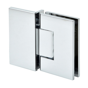 CRL Polished Chrome Face Mount Melbourne Hinge with Cover Plate