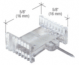 CRL Clear 5/8" x 5/8" Window Grid Retainers - Carded