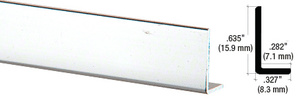 CRL Polished Aluminum 5/8" L-Bar Extrusion