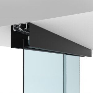 CRL50 Matte Black Series Two Panel Telescoping Ceiling Mount Kit - Right Stacking Direction