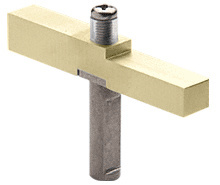 CRL Satin Brass Adaptor Block Used with Senior Prima Hinges