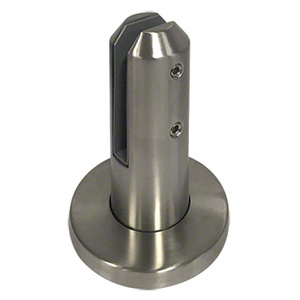 CRL Brushed Stainless Steel 2205 Round Surface Mount Friction Fit Spigot