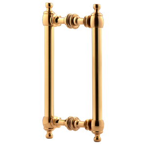 Polished Brass 8" Antique Style Back to Back Handles