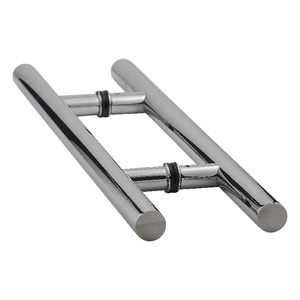 Polished Stainless Steel (H) Style Back To Back Handle 12" CTC/24" Overall