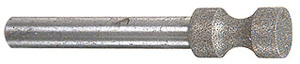CRL 1/4" 220 Grit Pencil Edge Diamond Plated Router Bit