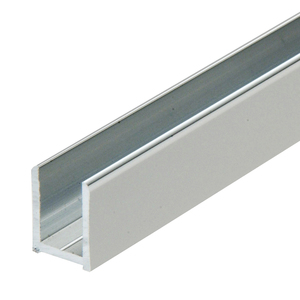 Brite Anodized 144" (3.65 m) High Profile for 3/8" Glass