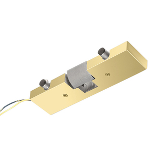 CRL Satin Brass Electric Strike Keeper for Single Doors with Full Top Rail- Fail Secure