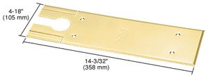 Dormakaba® Polished Brass BTS80 Series Cover Plate