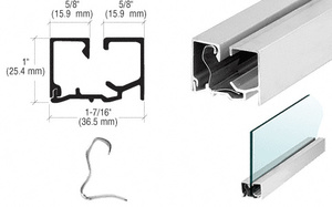 CRL Satin Anodized Snap-In Sash with Clips - 12