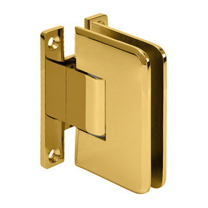 CRL Unlacquered Brass Plymouth Series Wall Mount 'H' Back Plate Hinge