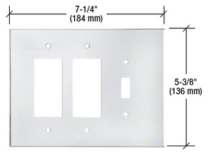 CRL Clear Double Designer Switch Acrylic Mirror Plate