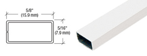 CRL White 5/8" x 5/16" Roll Formed Aluminum Spreader Bar