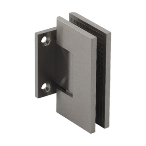 Brushed Nickel Wall Mount with Short Back Plate Maxum Series Hinge with 5° Pin