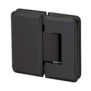 Matte Black 180° Glass to Glass Majestic Series Hinge