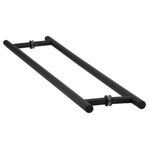 Matte Black 24" Back to Back Ladder Pull Towel Bar