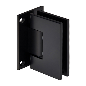 CRL Matte Black Melbourne Wall Mount Full Back Plate Hinge