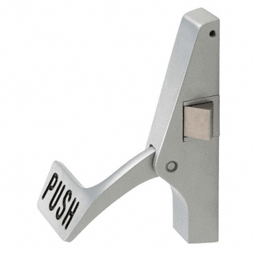 CRL Jackson® Satin Aluminum Active Right Side Body Arm and Paddle Assembly for Jackson® RHRB 1095P Series Crossbar Rim Panic Exit Device
