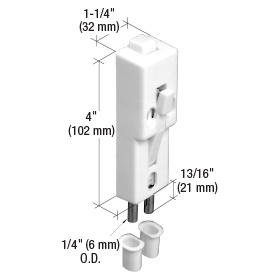 CRL White Step-On Patio Door Lock