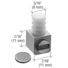 Loquet magnétique UV CLR de porte simple pour armoire en bois.