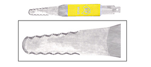 CRL BTB 7-1/2" Serrated Special Bent Blade