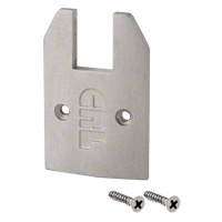 CRL Brushed Stainless Low Profile Tapered End Cap With Screws