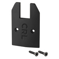 CRL Matte Black Low Profile Tapered End Cap With Screws