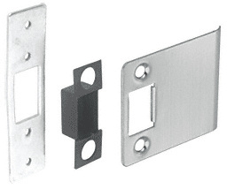 CRL Brushed Stainless Deadlatch Strike Set for 4-1/2" Wide Jamb