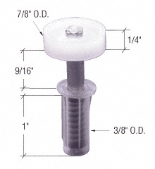 CRL 7/8" Bi-Fold Door Top Guide Wheel