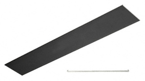 CRL Black Powder Coated Flat Snap-In Channel 120"