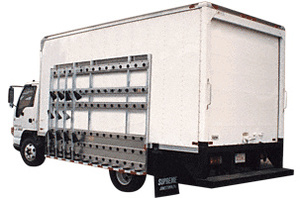 CRL White 144" x 86" Steel Glass Rack for Step Vans and Hi-Cube Vans