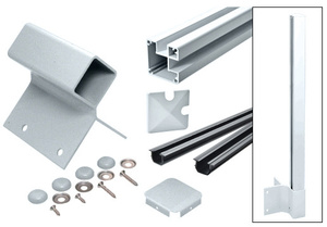 CRL Mill 1100 Series Outiside 90 Degree Fascia Mount Post Kit