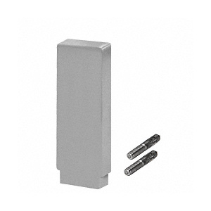 CRL-Blumcraft® Satin Anodized Decorative Flat End Caps for 637 Series Aluminum Cap Railings