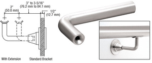 CRL Polished Stainless Newport Series Extension Arms for HR2D Series Brackets