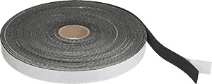 CRL 3/4" Wide Black Sponge Rubber Desk Stripping - 50' Roll