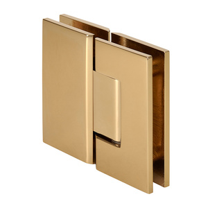 CRL Gold Plated Geneva 180 Series 180 Degree Glass-to-Glass Standard Hinge