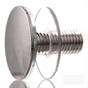 Brushed Stainless Steel 3/4" Low Profile Cap for Standoffs